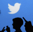 People holding mobile phones are silhouetted against a backdrop projected with the Twitter logo  in Warsaw - ИА Общественная служба новостей