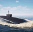 Heavy atomic submarine floating in ocean 3d illustration - ИА Общественная служба новостей