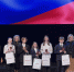 24 февраля. Слева направо: директор Московского зоопарка СветланаАкулова, АнастасияАндрюшина, заместитель директораЦАТРА МиленаАвимская, Софья Хаменко, Варвара Кулакова, Полина Кагашева, Егор Князев, заместитель префектаЦентрального округаЛариса Тиунова и Елизавета Губляс. Фото: Анна Малакмадзе - Москва.Центр
