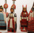 Деревянная кукла в костюме крестьянки средней полосы России, выполненная столичной мастерицей. Фото: Мария Хапцова, «Вечерняя Москва» - Москва.Центр