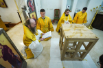 Предстоятель Русской Церкви освятил храм равноапостольных Константина и Елены в Митино