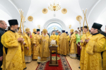 Предстоятель Русской Церкви освятил храм равноапостольных Константина и Елены в Митино