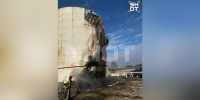 Пожар произошел на нефтебазе в подмосковном Серпухове после атаки БПЛА - M24.Ru