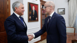 Председатель Государственной Думы Вячеслав Володин и глава Удмуртской Республики Александр Бречалов