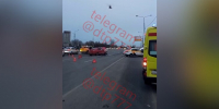 Движение на Каширском шоссе в сторону области затруднено из-за ДТП - M24.Ru