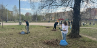 В парке  Надежда  прошел субботник - Ломоносовский район
