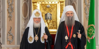 Предстоятель Русской Церкви вручил Патриарху Сербскому Порфирию орден равноапостольного князя Владимира (фото) - Подворье Сербской Православной Церкви