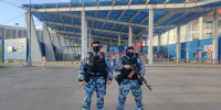 Военнослужащие и сотрудники Росгвардии обеспечили безопасность баскетбольного матча в Москве - Информационный Центр
