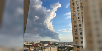 Пожар на 900 квадратных метрах тушат в Красногорске - Комсомольская Правда