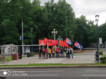 Красный автопробег в Москве