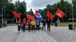 Красный автопробег в Москве