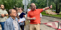 09 августа глава управы района Братеево Александр Воробьев провёл еженедельный обход территории - Район Братеево