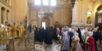 Председатель Синодального отдела по монастырям и монашеству совершил Литургию в Иоанно-Предтеченском ставропигиальном монастыре г. Москвы в день 25-летия возобновления иноческой жизни в обители - Московский Патриархат РПЦ