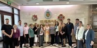 Активисты Восточного округа Москвы поздравили с днем рождения участника СВО в госпитале имени Мандрыка - Единая Россия