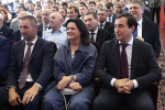 Первый заместитель Председателя Комитета по физической культуре и спорту Дмитрий Пирог, заместитель Председателя Комитета по туризму и развитию туристической инфраструктуры Наталья Костенко и первый заместитель Председателя Комитета по контролю Дмитрий Гусев