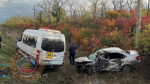 Микроавтобус с детьми попал в ДТП на Ставрополье