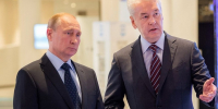 На фото Президент Российской Федерации Владимир Путин и мэр Москвы Сергей Собянин. Фото: сайт мэра Москвы - Москва.Центр