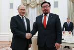 Владимир Путин принял в Кремле премьера Монголии