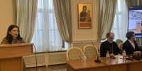 Доцент ОЦАД Кира Георгиевна Аристова осветила историю взаимоотношений между Патриархом Тихоном и главой Церкви в Латвии священномучеником Иоанном (Поммером) на конференции в ПСТГУ - Общецерковная аспирантура