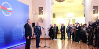 Председатель Государственной Думы Вячеслав Володин и Председатель Палаты представителей Национального собрания Республики Беларусь Игорь Сергеенко - Государственная Дума