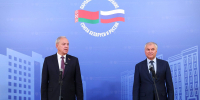 Председатель Государственной Думы Вячеслав Володин и Председатель Палаты представителей Национального собрания Республики Беларусь Игорь Сергеенко - Государственная Дума