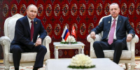 Путин провел переговоры с Эрдоганом в Ашхабаде - M24.Ru