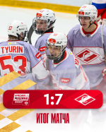 МХК «Спартак» одержал уверенную победу в Красногорске (7:1)!