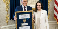 Трамп поблагодарил Мачадо за переданную ему Нобелевскую премию мира - Говорит Москва