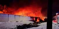 16 цистерн загорелись после схода с рельсов в Тамбовской области - M24.Ru