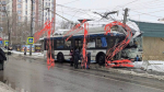 Девять человек пострадали в ДТП с троллейбусом в Энгельсе