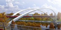 Стартовал новый этап строительства пешеходного моста между Крылатским и Хорошёво-Мнёвниками - Газета На Западе Москвы: Крылатское