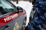 Московские росгвардейцы пришли на помощь девочке, которая не могла выбраться из замерзшего снега (видео)