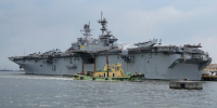 Десантный корабль USS Tripoli с 3 500 военными прибыл на Ближний Восток - M24.Ru