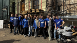 Московские молодогвардейцы провели субботник на территории Храма Великомученицы Ирины в Покровском