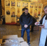 Освящение куличей для раненых солдат - Храм Преображения Господня в Лефортове
