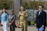 Участник СВО Эдуард Шонов принял участие в мемориально-патронатной акции у стелы защитникам Отечества на востоке столицы