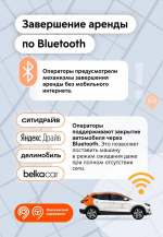 Как завершить аренду каршеринга без интернета?
