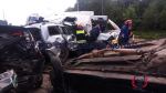 В Подмосковье столкнулись 13 автомобилей
