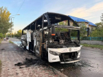 На месте атаки БПЛА на рейсовый автобус в ДНР нашли фрагменты ударного дрона
