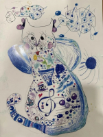 Елизавета Елисеева «Кот Джазик», 7 лет, Москва