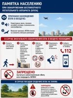Памятка населению при обнаружении беспилотного летательного аппарата (БПЛА)