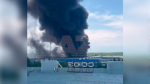 Площадь пожара на заводе в Ставрополе выросла до 3,5 тысячи квадратных метров