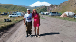 Юрий и Елена Кашины в Приэльбрусье во время подготовки одного из высокогорных экспедиционных проектов.