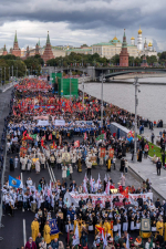 В праздник Собора Московских святых Святейший Патриарх Кирилл совершил Литургию в Храме Христа Спасителя