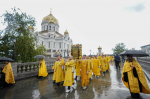 В праздник Собора Московских святых Святейший Патриарх Кирилл совершил Литургию в Храме Христа Спасителя