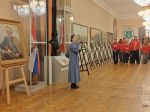 «Броня мира»: В госпитале имени Н. Н. Бурденко открыли выставку икон на бронеплитах