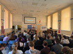 В школе № 2097 района Южное Тушино прошел правовой час с будущими избирателями